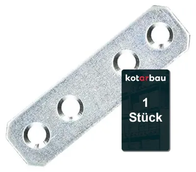 Obrázek produktu pro KOTARBAU, spojovací desky, ploché spojky, spojovací prvky pro dřevo, 60 x 16 mm, stříbrné, pozinkované