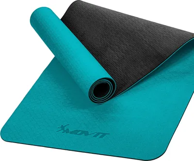 Zdjęcie produktu dla Mata gimnastyczna MOVIT XXL TPE do pilates Mata do jogi, 190x100x0,6 cm benzyna