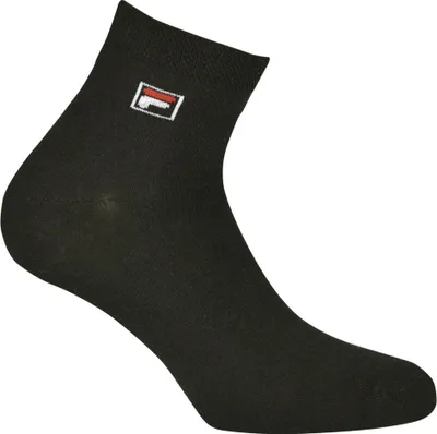 Zdjęcie produktu dla FILA Quarter skarpetki uni , 3 pary - krótkie skarpetki, sportowe, logo w pasie, gładkie, 35-46 Black EU 35-38