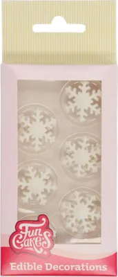 Produktbild von FunCakes Zucker Dekoration Eis Kristall Weiß Set / 12