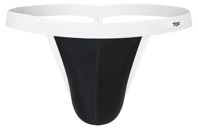 Image de TOF Paris Mon Amour Microfiber Thong Black - 1x Taille XL