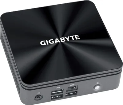 Zdjęcie produktu dla GIGABYTE GB-BRI7-10710, Komputer mini typu barebone, BGA 1528, DDR4-SDRAM, PCI Express, Przewodowa sieć LAN