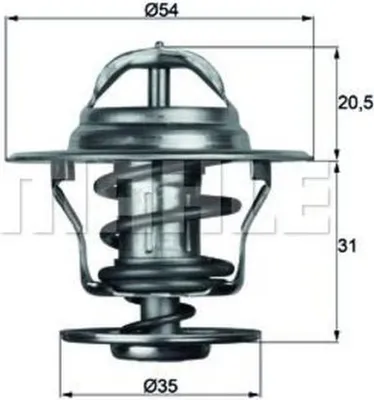 Produktbild von Mahle Thermostat für Audi Opel Porsche Seat VW