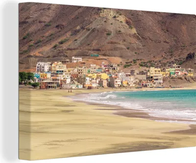 Obrázok produktu pre OneMillionCanvasses® - Maľba na plátne - Obraz na plátne Nástenná maľba na plátne - Pláž - More - Kapverdy - 150x100cm - Fotografia na plátne - maľba