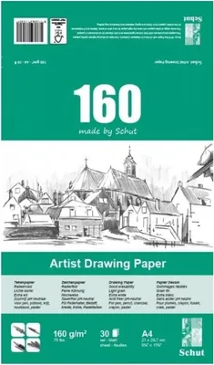 Obrázok produktu pre Schut kresliaci papier A3, 160 g/m², 30 listov, skicár, bezkyselinový