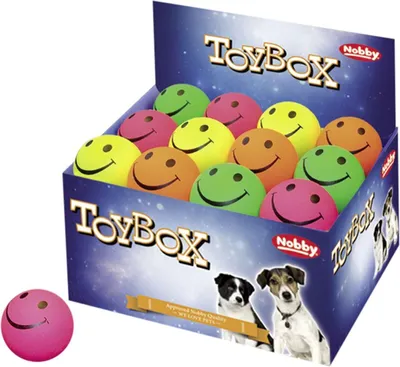 Produktbild von Nobby Moosgummi Smiley Ball 7,2 cm