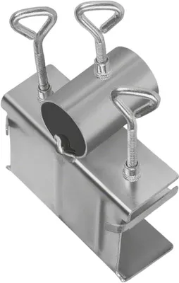 Productafbeelding van Parasolhouder Klem - Terras Parasol - Buiten Zitten - Verstelbare Klem - 18 x 14 x 8 cm - Zwart