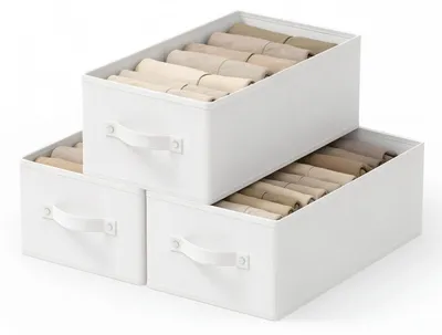 Obrázok produktu pre Sada troch úložných boxov, rozmerov 41 x 25 x 16,5 cm, s rúčkami