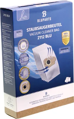 Productafbeelding van Bluparts 10093316: Filterzakken, 5 stuks, compatibel met Rowenta ZR200520 voor stofzuigers