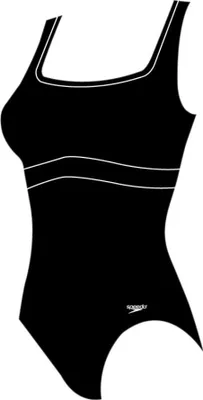 Produktbild von Speedo Shaping ContourEclipse Badeanzug Damen schwarz weiß Gr 36