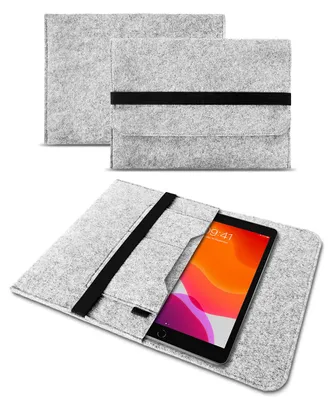 Produktbild von Sleeve Hülle für Apple iPad 2025 Tasche Filz Schutzhülle Tablet Case SchutzcoverFarben:Helles Grau