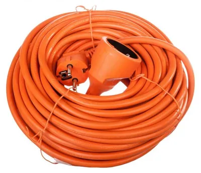 Image de EMOS Câble d'extension orange - connecteur, 20m, 1 prise, PVC, 230V, 1.5mm2 P01120