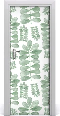 Produktbild von Tulup Türaufkleber 75x205 cm Dekorative Aufkleber Selbstklebend Wasserdichte Tapete Abnehmbar Schlafzimmer Wohnzimmer Wohnkultur - Eukalyptusblätter