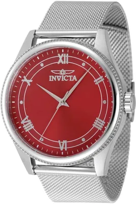 Immagine prodotto di Invicta Celestial 48484 Orologio da Uomo - Movimento al Quarzo - Acciaio Inossidabile con Quadrante Rosso - 43 mm