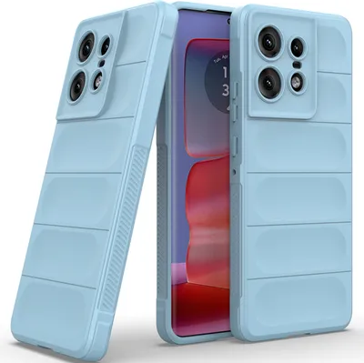 Immagine prodotto di Custodia per Motorola Edge 50 Pro Custodia protettiva in silicone TPU morbido antiurto Blu