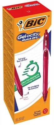 Produktbild von BIC Gel-ocity Quick Dry Gel-Stift Rot für Notizen