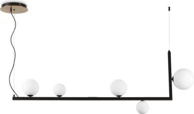 Produktbild von Aufhängung Industrial-Minimal Vögel Metall Schwarz 5 Lichter G9 3W 3000K Warmes Licht