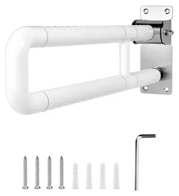 Image de Barre d'appui murale, rabattable, 60 cm, acier inoxydable, capacité de charge 200 kg