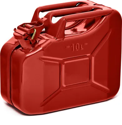 Produktbild von Oxid7® by BW Kraftstoffkanister Metall Benzinkanister 10 Liter - Rot RAL 3000 - UN-Zulassung - Hergestellt in Europa