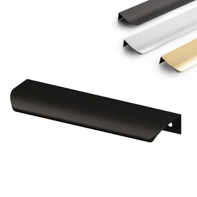 Obrázok produktu pre Hliníková úchytka na nábytok, matná čierna, 800 mm (rozstup otvorov 780 mm)