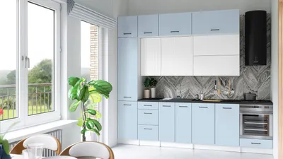 Obrázek produktu pro Kuchyňská linka DAFNI 280cm Bílá + denim