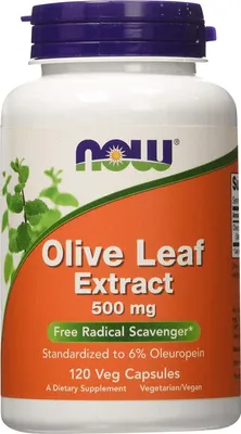 Produktbild von Now Foods Olivenblattextrakt - Olivenblattextrakt 500 mg - 120 Kapseln