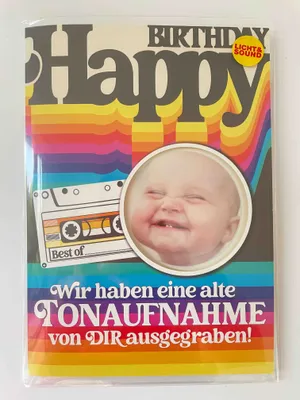 Produktbild von Geburtstag - Flashlight - Soundkarte und Lichtkarte im Format 14,8 x