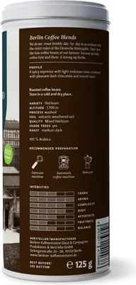 Produktbild von Berliner Kaffeerösterei - Äthiopien Waldespresso (ganze Bohne) (125g)