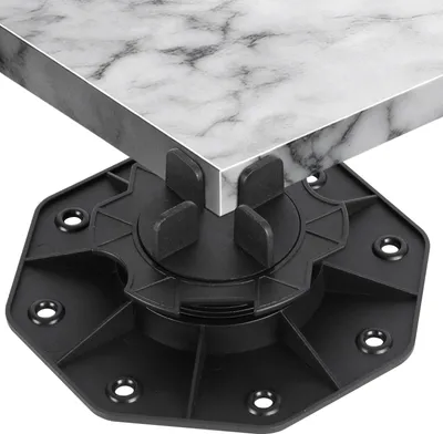 Produktbild von Bettizia 20 Stück Stelzlager 19-28mm Terrassenlager mit Fugenkreuz Stellfuß Höhenverstellbar Plattenlager für Steinplatten, Keramik-, Beton-
