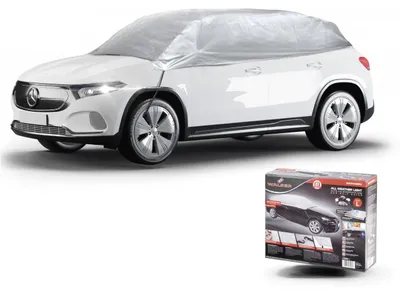 Immagine prodotto di WALSER telone auto all weather light, telone impermeabile, telone auto 100% resistente alle intemperie, copertura auto esterna, telone auto impermeabile, garage auto, mezzo garage auto L grigio