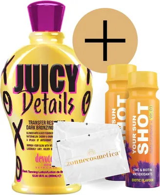 Produktbild von Devoted Creations - Juicy Details + 2 Your Sun Shots + 2 Erfrischende tücher