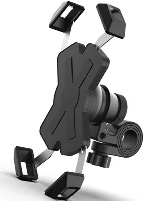 Produktbild von Handyhalterung Fahrrad, Edelstahl Handyhalter Motorrad, 360° Drehbare Universal Outdoor Handy Fahrrad Halter für 4-7 Zoll Smartphone