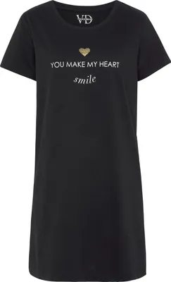 Produktbild von Vivance Dreams Sleepshirt schwarz Größe 40/42