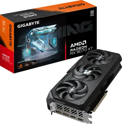 Immagine prodotto di Gigabyte Radeon RX9070 XT Gaming OC 16GB GDDR6 2xHDMI 2xDP