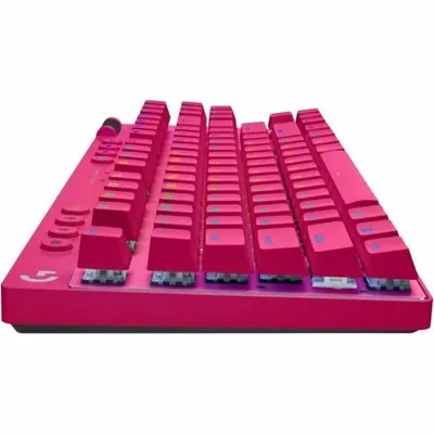 Produktbild von Logitech G PRO X TKL, Kabellos, RF Wireless + Bluetooth, Mechanischer Switch, QWERTZ, RGB-LED, Magenta
