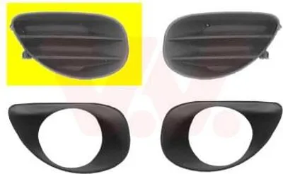 Produktbild von VAN WEZEL Lüftungsgitter Grill Stoßfänger für TOYOTA Yaris Schrägheck (P9) ohne Loch/Löcher für Nebellampen