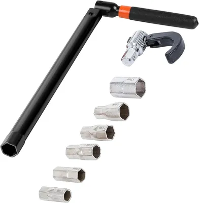Produktbild von Standhahnmutterschlüssel Set 9-17 mm, universelles Montagewerkzeug für Wasserhähne und Armaturen (Schwarz)