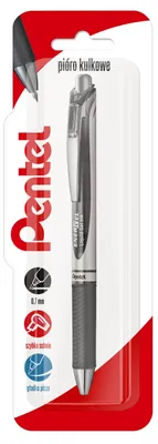 Zdjęcie produktu dla Pióro kulkowe 0,7 mm EnerGel BL77 szary 1 szt.