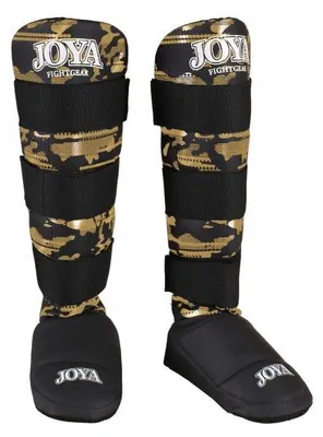Produktbild von Joya Camo V2 Schienbeinschützer - Schwarz/Gold - XS