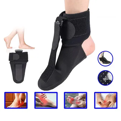Produktbild von Fußbandage,Nachtschiene bei Plantarfasziitis und Achillessehnenbeschwerden, verstellbare Fußorthese mit rutschfester Sohle,Größe M