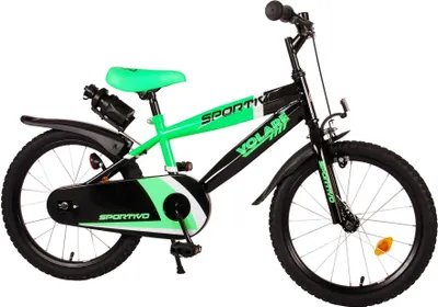 Produktbild von Kinderfahrrad Volare Sportivo - Jungen - 18 Zoll - Neongrün Schwarz