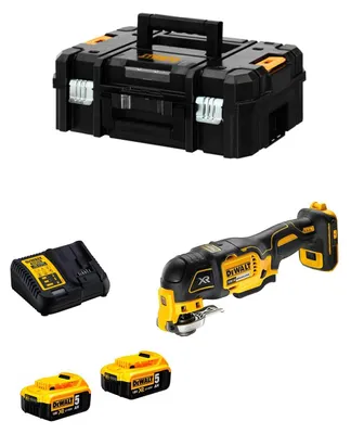 Imagen del producto de Multi-Herramienta DeWALT DCS356P2T (2 x 5,0 Ah + DCB115 + TSTAK II)