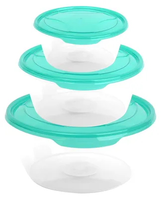 Produktbild von 3er Set Frischhaltedose Rund 1 / 1,7 / 3 Liter Grün