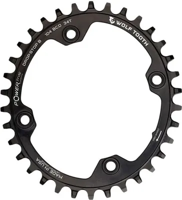 Image de Wolf Tooth Drop B 104 Bcd Plateau ovale argent 34t argent 34t