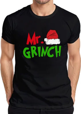 Produktbild von Mr Grinch Familie Ehepaare Mann Partneroutfit - Weihnachten Christmas Xmas Herren T-Shirt, Schwarz, 3XL