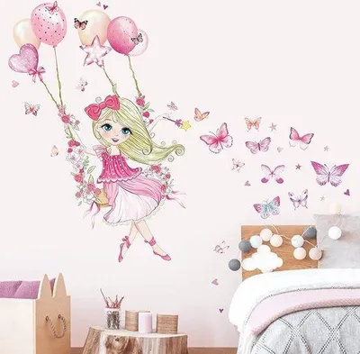 Produktbild von Blumen-Mädchenzimmer-Wanddekoration, Kinderzimmer-Wandsticker, Mädchenzimmer-Blumenwände, Wanddekorationen für Mädchenzimmer, Mädchenzimmer-Blumenmotive, Wandbild für Kinderzimmer, Dekorative Blumenwände, Blumenwände für Mädchenzimmer, Wanddekorationen mit Blumenmotiven, Mädchenzimmer-Wandbilder.