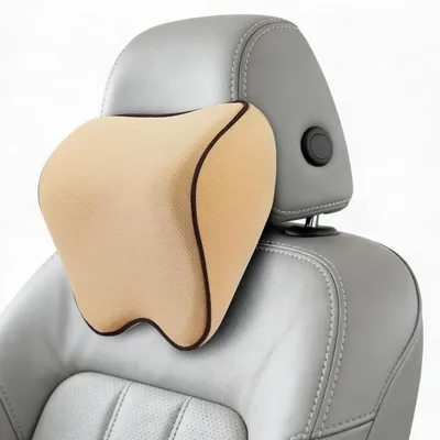 Productafbeelding van Autokussens voor de nek, met traagschuim, beige, 1 stuk