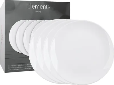 Produktbild von WAECHTERSBACH 4er Teller Ø 27 cm im GK / Elements - Pure / Speiseteller
