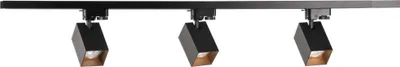 Immagine prodotto di Set binario nero+oro 3xGU10 faretto binario 1 m SQUARE 321732 Polux