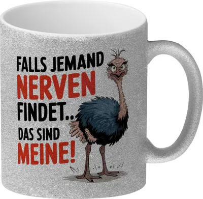 Produktbild von Falls jemand NERVEN findet DAS SIND MEINE Glitzer-Kaffeebecher